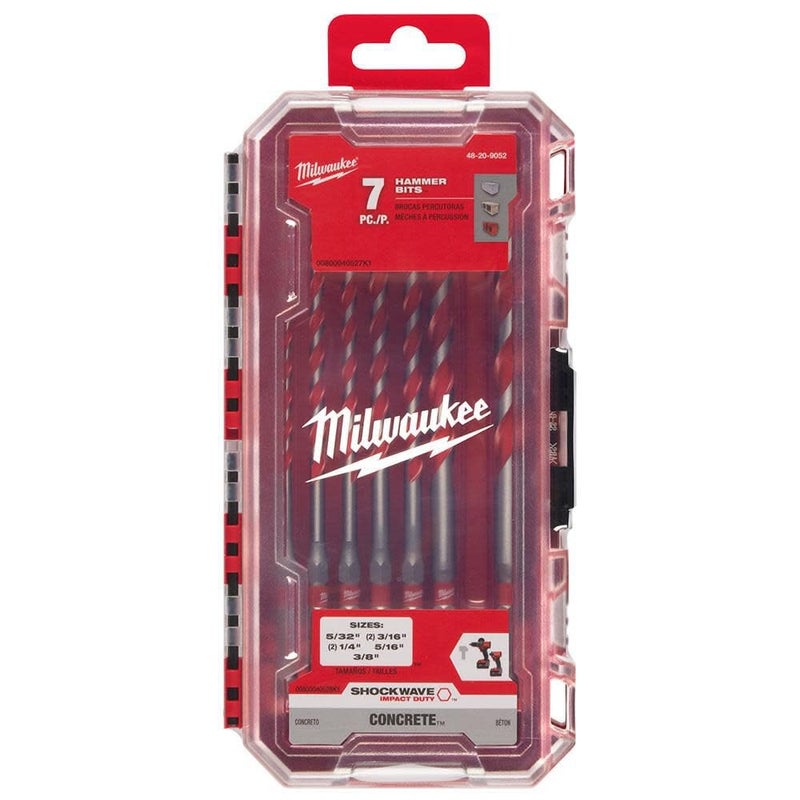 Milwaukee Electric - 7PC. Shockwave Carbide Hammer Drill BIT KIT - Image 2