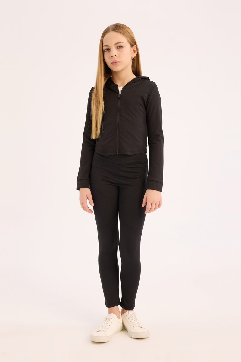 DeFacto Girl Slim Fit Hooded Cardigan - Image 3