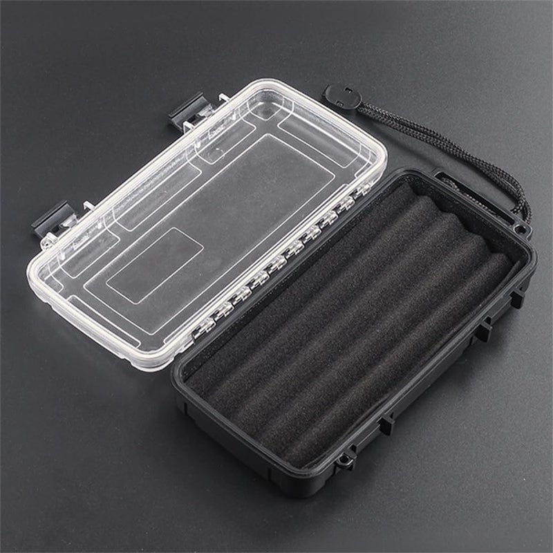 Waterproof Dry Box, Watertight Storage Case, Airtight Protective Box for Phones, Wallets, Camping, Hiking, Boating, 16.5 * 5 * 22 cm, Black - Image 2