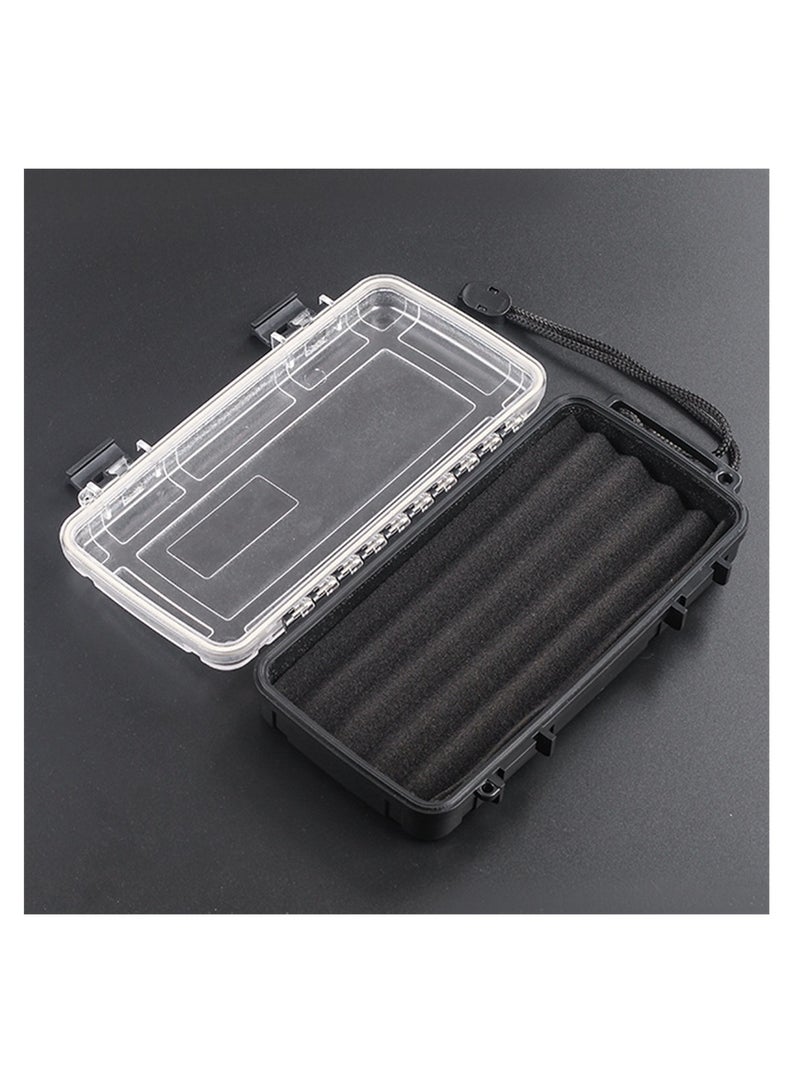 SYOSI Waterproof Dry Box, Watertight Storage Case, Airtight Protective Box for Phones, Wallets, Camping, Hiking, Boating, 16.5 * 5 * 22 cm , Black  - Image 2