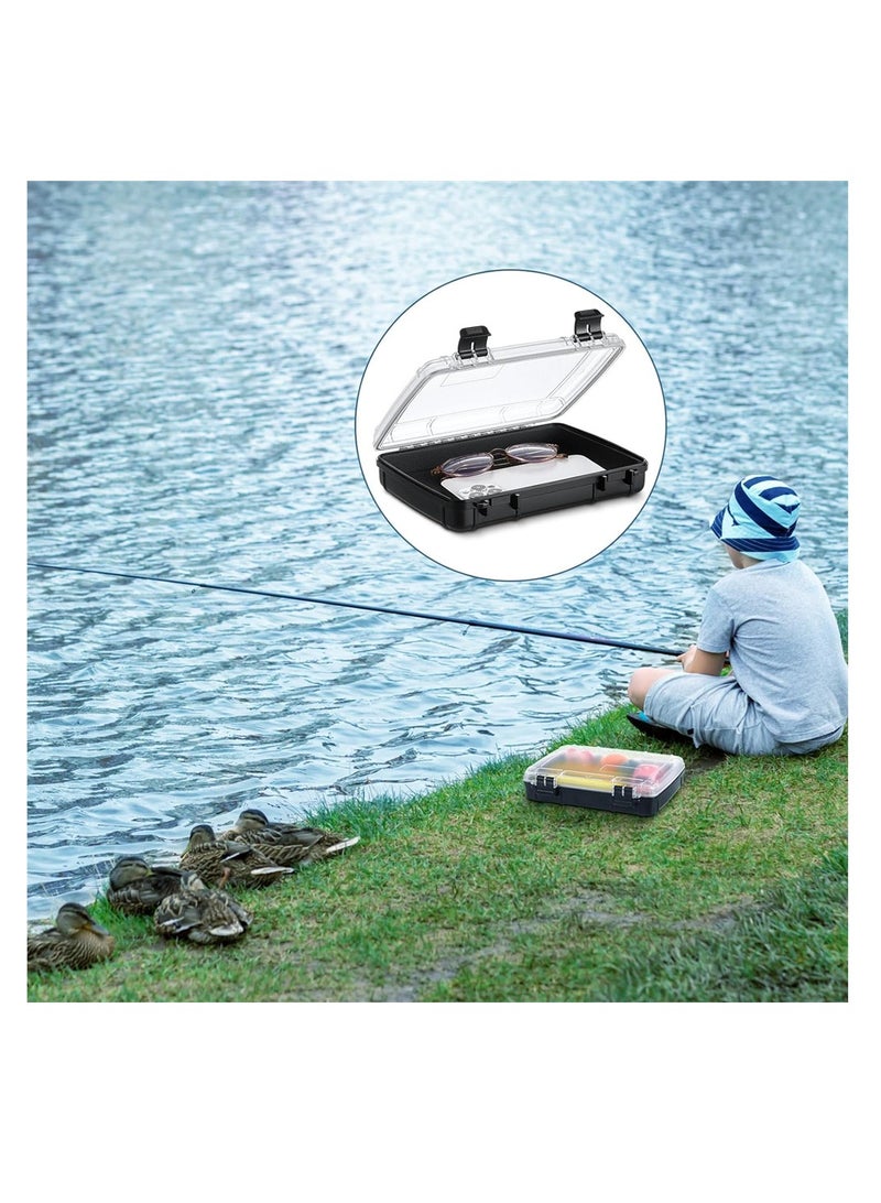 SYOSI Waterproof Dry Box, Watertight Storage Case, Airtight Protective Box for Phones, Wallets, Camping, Hiking, Boating, 16.5 * 5 * 22 cm , Black  - Image 4