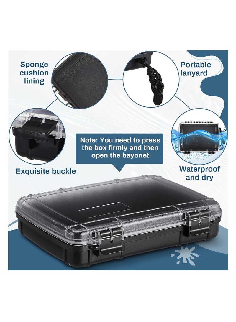 SYOSI Waterproof Dry Box, Watertight Storage Case, Airtight Protective Box for Phones, Wallets, Camping, Hiking, Boating, 16.5 * 5 * 22 cm , Black  - Image 5
