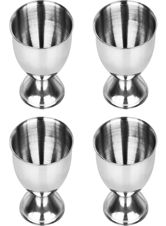 أنوينك حامل بيض، صينية بيض من الفولاذ المقاوم للصدأ من أنوينك، حامل أكواب بيض مسلوق ناعم، آمن للاستخدام في غسالة الأطباق (4 عبوات) - Image 5