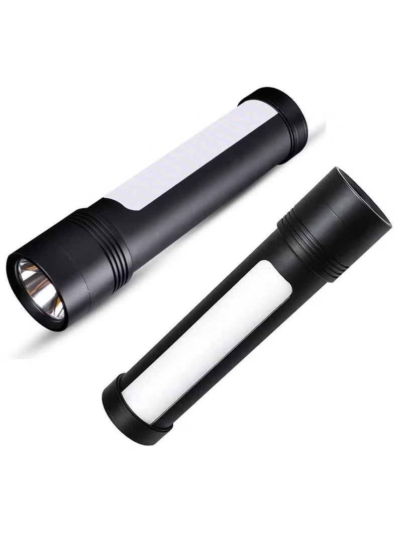 جهاز تشغيل بطارية السيارة المحمول متعدد الوظائف 12V/24V بسعة 9900mAh مع باور بانك وكشاف LED قوي 5W XPG بمدى 800 متر، أضواء طوارئ SOS وتحذير أحمر/أزرق، شاحن USB للمحركات البنزين 6.0 لتر والديزل 3.0 لتر - بوستر طوارئ من الألمنيوم شديد التحمل للسيارات والدفع الرباعي والشاحنات والدراجات النارية والتخييم والأعطال على الطريق - Image 3