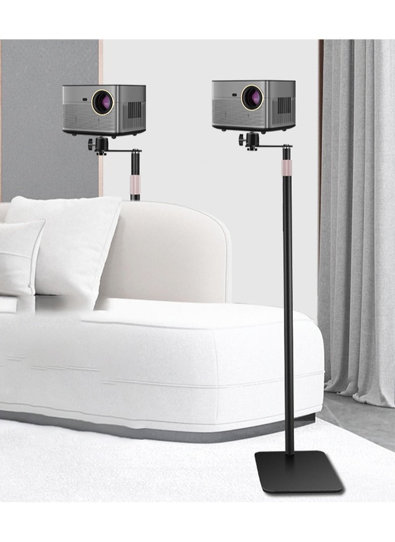 FlashHawk - Floor Projector Stand,Adjustable Height 85 to 130 cm Projector Stand with Metal Gimbal for Outdoor/Office/Home/Stage or Studio - Image 1