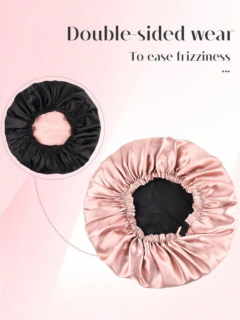 Elegant Satin Sleep Bonnet – Protects Hair from Friction & Breakage - Image 4