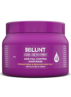 BBLUNT Hair Fall Control Hair Mask with Pea Protein & Caffeine for Stronger Hair-250 g | Reduces Hair Fall | Strengthens Hair | Enriched with Shine Tonic  - Image 1