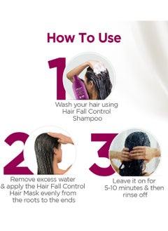 BBLUNT Hair Fall Control Hair Mask with Pea Protein & Caffeine for Stronger Hair-250 g | Reduces Hair Fall | Strengthens Hair | Enriched with Shine Tonic  - Image 4