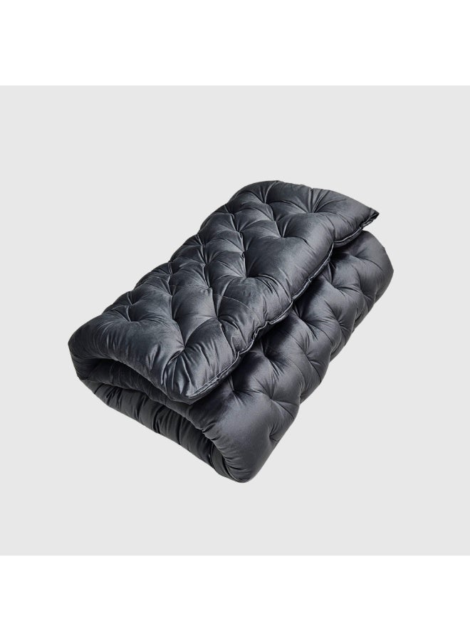 سمارت هوم مرتبة أرضية فاخرة من المخمل 190×90×10 سم – بحشوة قطن ناعمة، قابلة للطي للاستخدام في المنزل وللضيوف - Image 5