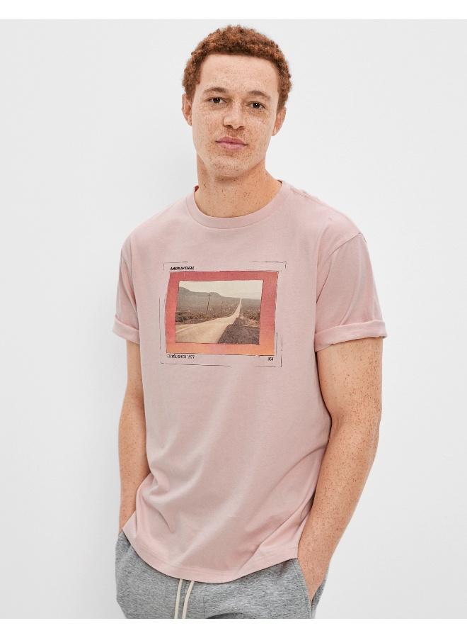 American Eagle Graphic Crew Neck T-Shirt - Image 1