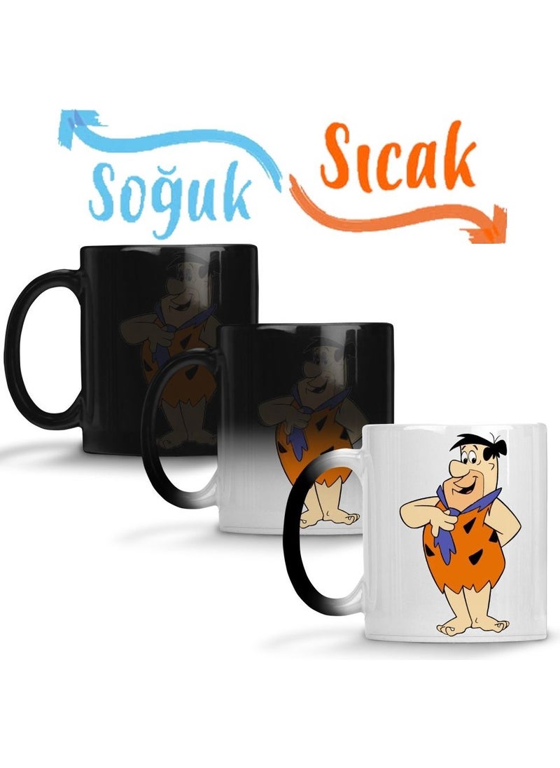 Baskı Dükkanı - Print Shop Fred Flintstone Magic Mug Porcelain - Image 1