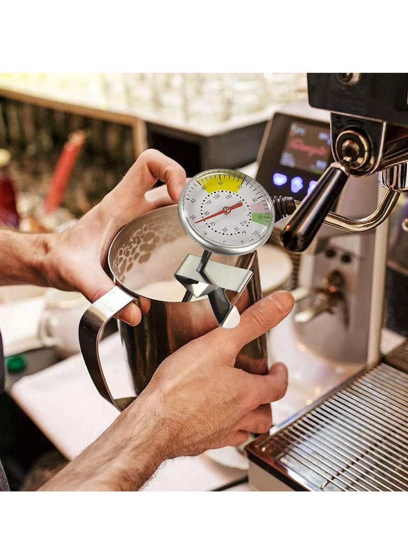 EqiEch Thermometer for Coffee Milk And Water Stainless Steel Silver Analog Colored 4.5*13.5cm - Image 4