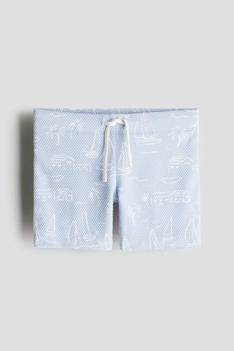 اتش اند ام شورت سباحة منقوش