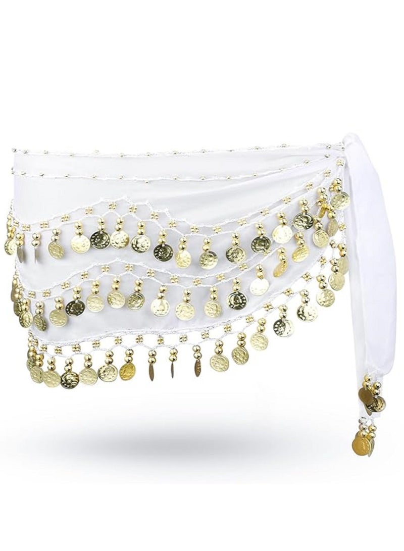 Women's Belly Dancing Belt Colorful Waist Chain Belly Dance Hip Scarf Belt - Image 1