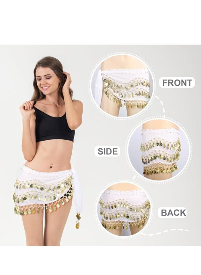 Women's Belly Dancing Belt Colorful Waist Chain Belly Dance Hip Scarf Belt - Image 5