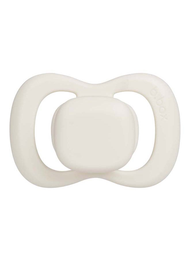 b.box Designer Pacifier Silicone Size 2, 6M+, 2 Pieces, Sage/Vanilla  - Image 2