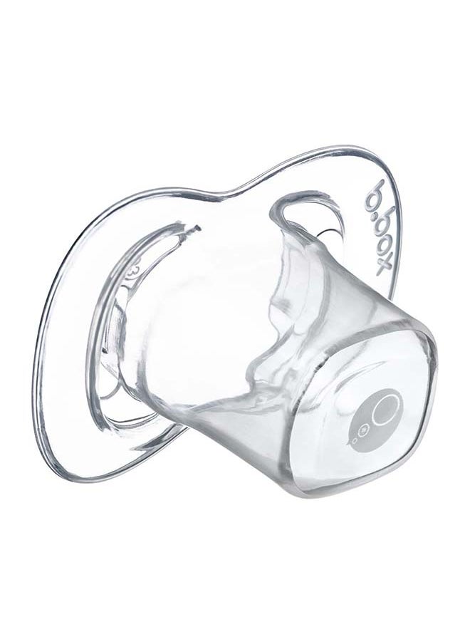 Designer Pacifier Silicone Size 2, 6M+, 2 Pieces, Sage/Vanilla