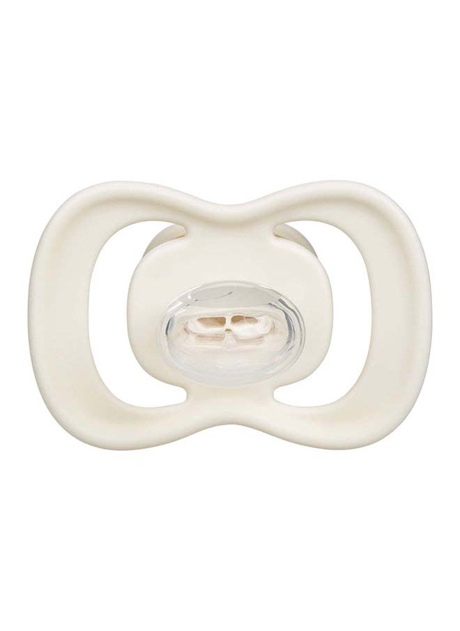 Designer Pacifier Silicone Size 2, 6M+, 2 Pieces, Sage/Vanilla