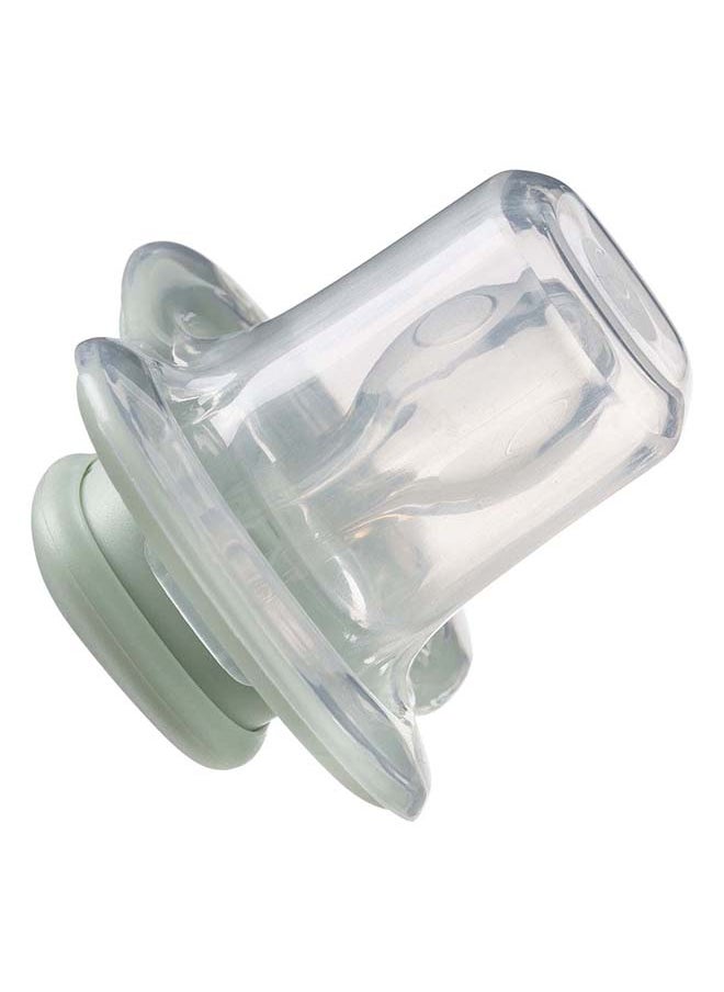Designer Pacifier Silicone Size 2, 6M+, 2 Pieces, Sage/Vanilla
