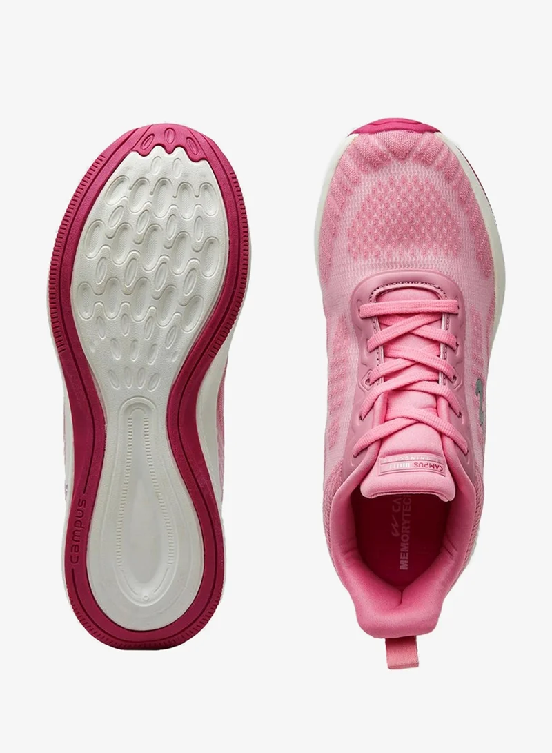 CAMPUS D.Pink/Silver Women's Pink Low-Top Sneakers - Lightweight Shoes with White Sole, Comfortable Casual Shoes for Women | Best Price UAE