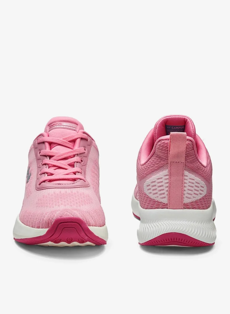 CAMPUS D.Pink/Silver Women's Pink Low-Top Sneakers - Lightweight Shoes with White Sole, Comfortable Casual Shoes for Women | Best Price UAE