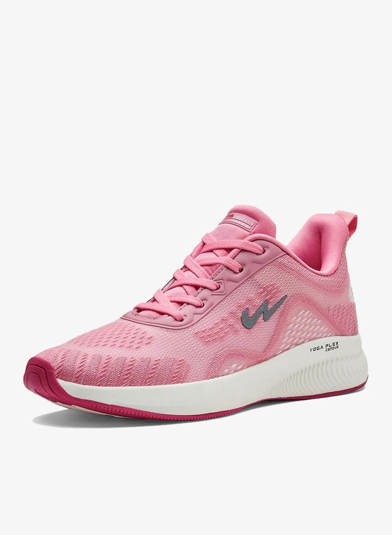 CAMPUS Women's Pink Low-Top Sneakers - Lightweight Shoes with White Sole, Comfortable Casual Shoes - Image 2