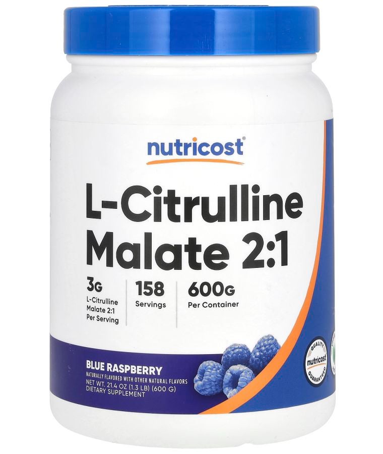 L-Citrulline Malate 2:1 Blue Raspberry 21.4 oz (600 g)