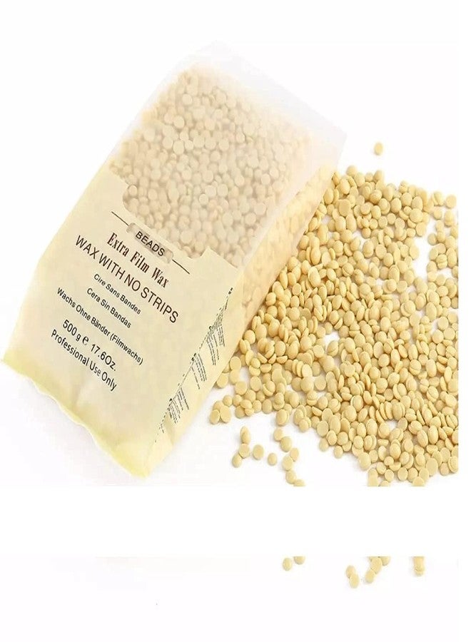 MF® Hard Beans Wax With Wooden Stick For Full Body Hair Removal Wax (500G) Multicolor, Women - Image 3