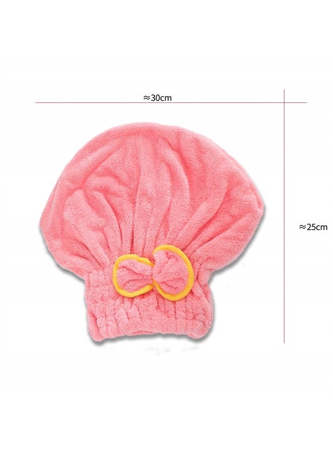 Yomigoo Hair Drying Towel 3 Packs, Quick Dry Microfiber Hair Towel, Super Absorbent Hair Towel Wrap for Wet Hair, Bath Accessories for Women with Long & Thick Hair (Coffee&Light Pink&Dark Pink) - Image 2