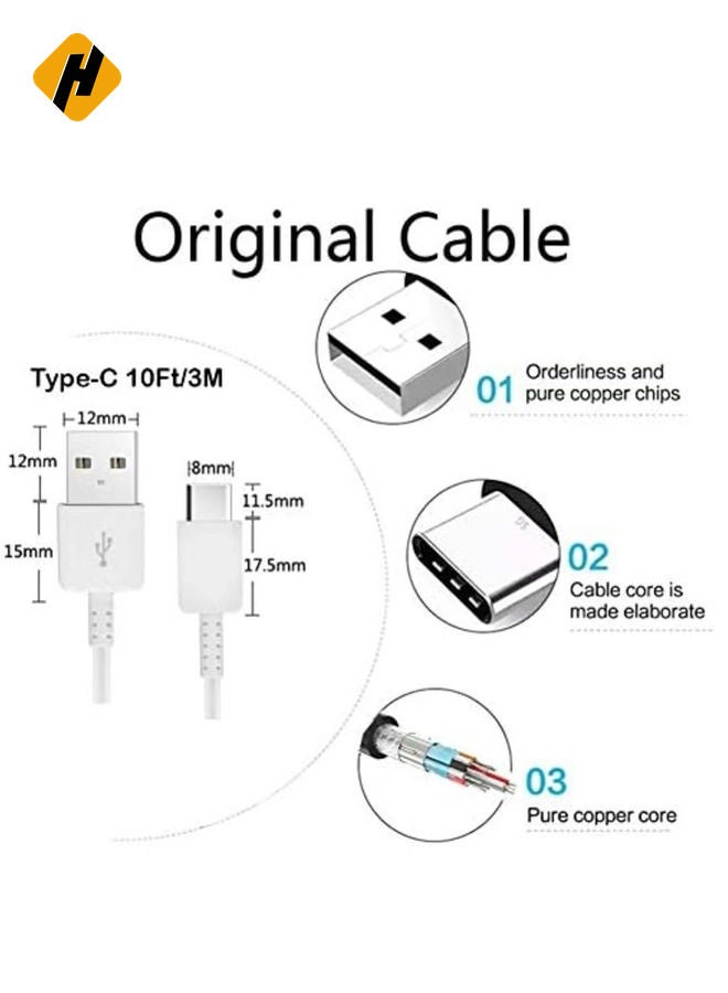 HuHa USB Type-C Cable (1.5m) for Xiaomi Redmi Note 10 Pro – Fast Charging & Quick Data Transfer, White - Image 5