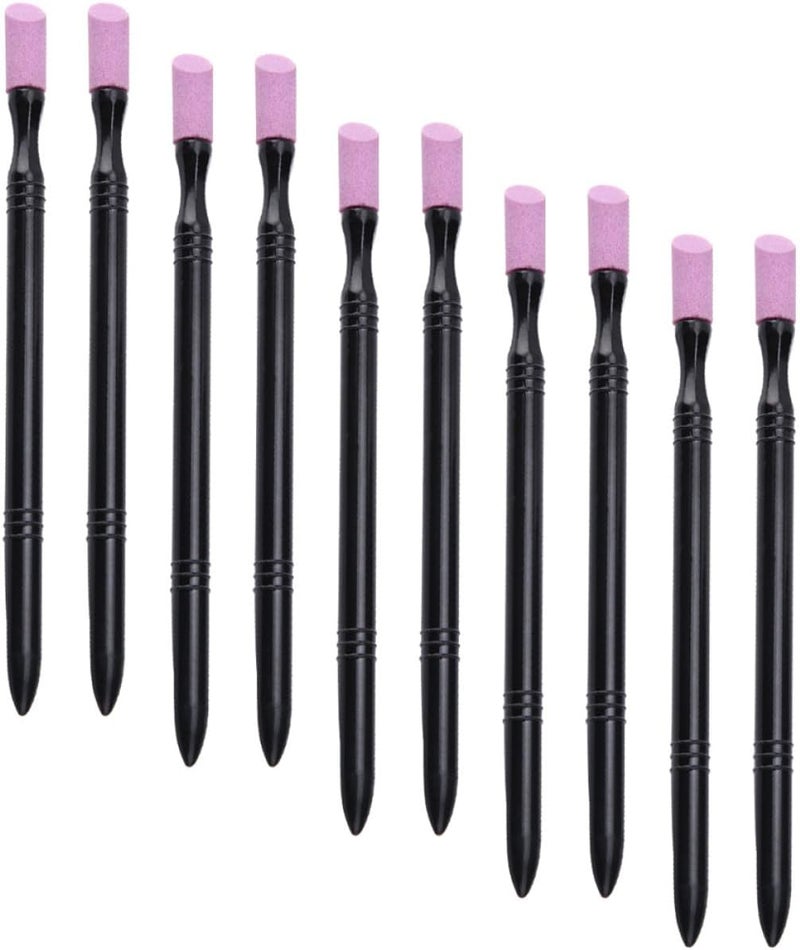 10pcs Dual-Ended Files Manicure Sticks Cuticle Pushers Nail Buffing Tools for Care and Pedicure Use - Image 1
