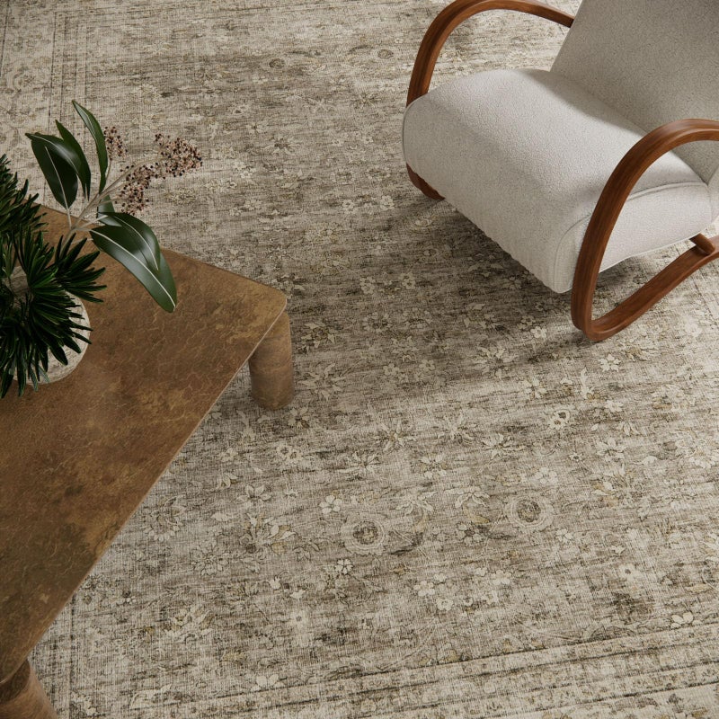 palohom Machine Washable Rugs for Living Room: 6x9 Area Rugs for Bedroom Vintage Stain Resistant Non Slip Low Pile Lightweight Boho Carpet for Kitchen Dining Room Farmhouse Kids Room Nursery - Image 3