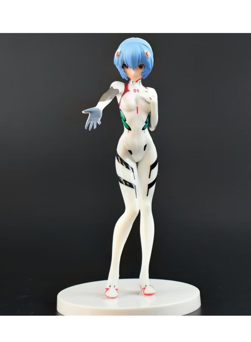 general EVA Neon Genesis Evangelion Anime Character Model Ornament, Ayanami Rei PVC Action Figure Short Hair Edition Decoration Collection Gift 18cm - Image 1