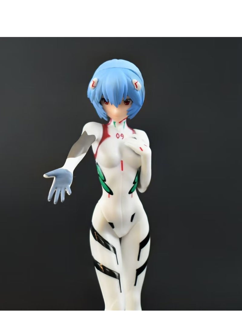 general EVA Neon Genesis Evangelion Anime Character Model Ornament, Ayanami Rei PVC Action Figure Short Hair Edition Decoration Collection Gift 18cm - Image 5