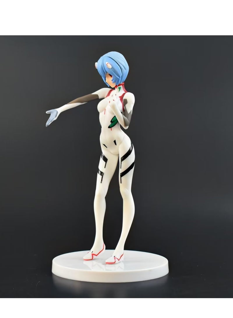 general EVA Neon Genesis Evangelion Anime Character Model Ornament, Ayanami Rei PVC Action Figure Short Hair Edition Decoration Collection Gift 18cm - Image 2