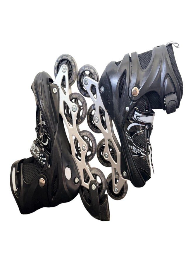 Dorytoys Dorytoy Premium Adjustable Inline Roller Skates for Kids, Teens and Adults with Comfortable Secure Fit and Smooth High-Speed Wheels (Black) - Image 3