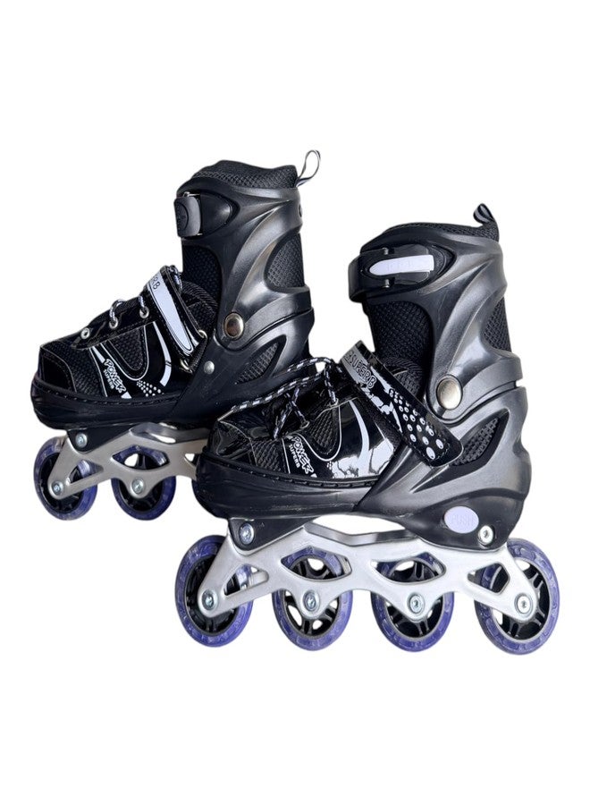 Dorytoys Dorytoy Premium Adjustable Inline Roller Skates for Kids, Teens and Adults with Comfortable Secure Fit and Smooth High-Speed Wheels (Black) - Image 5