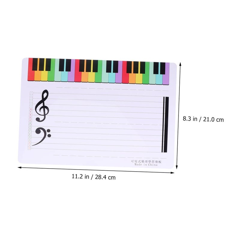 SHINEOFI 2 Pcs Double Sided Magnetic Whiteboard Erasable for Music Teaching - Image 4