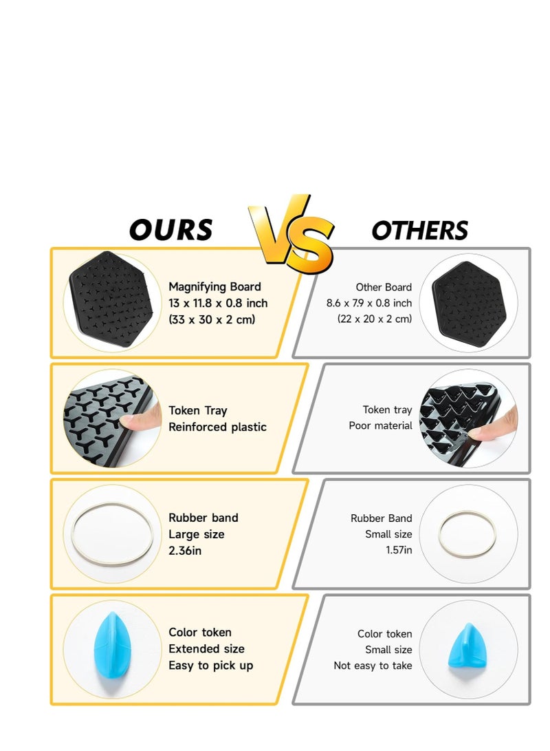 Large Size 13x12 Chain Triangle Chess Game,Fun Table Top Multiplayer Triangle Board Game,Triangle Rubber Band Game, Chain Triangle Chess,Chain Chess Desktop Puzzle Strategy Games for Kids and Adults - Image 2