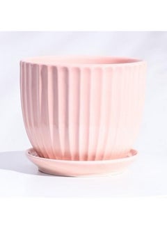 UGAOO Grail Ceramic Pot for Indoor Plants - Peach (5 Inch)