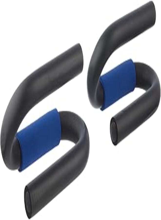 Generic Generic Push up bar for workouts with foam handle, set of 2 - black and blue 