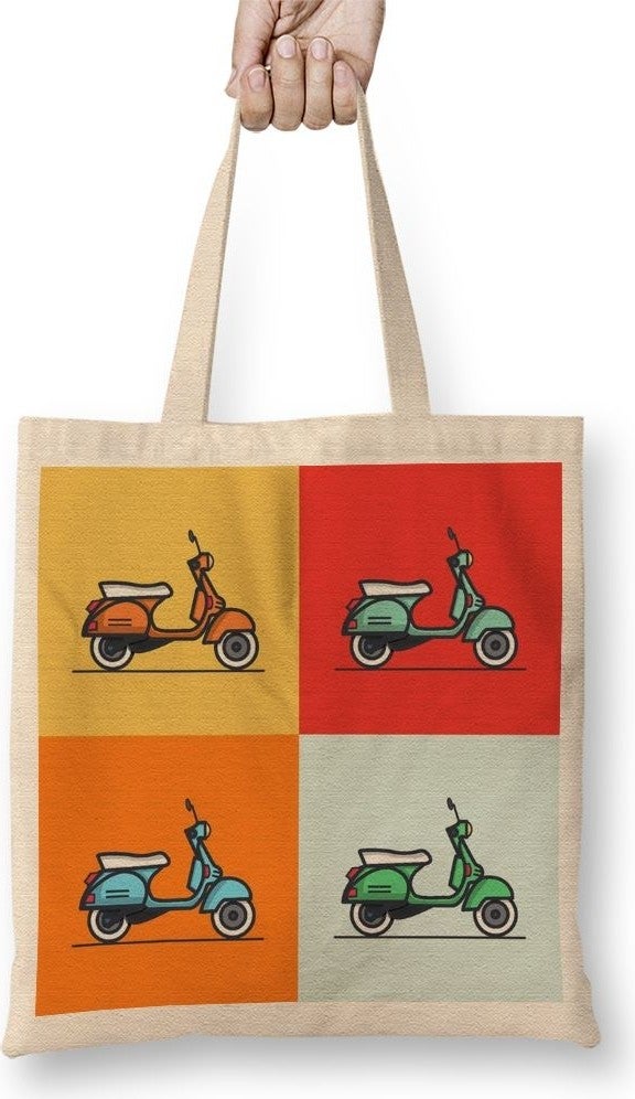 Baskı Dükkanı Print Shop Vienna Coffee Tote Bag Long Handle 