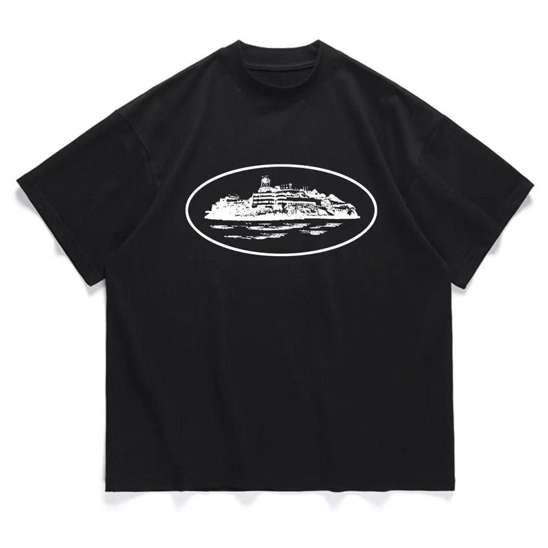 T-Shirt Alcatraz T-Shirt, Same Style As On Instagram, Printed T-Shirt, Short-Sleeved Top, Trendy Brand Series, Shipped With Pictures, Casual And Versatile - Image 2
