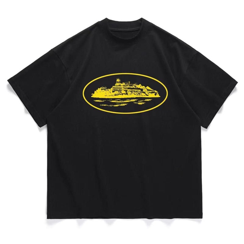 T-Shirt Alcatraz T-Shirt, Same Style As On Instagram, Printed T-Shirt, Short-Sleeved Top, Trendy Brand Series, Shipped With Pictures, Casual And Versatile - Image 1