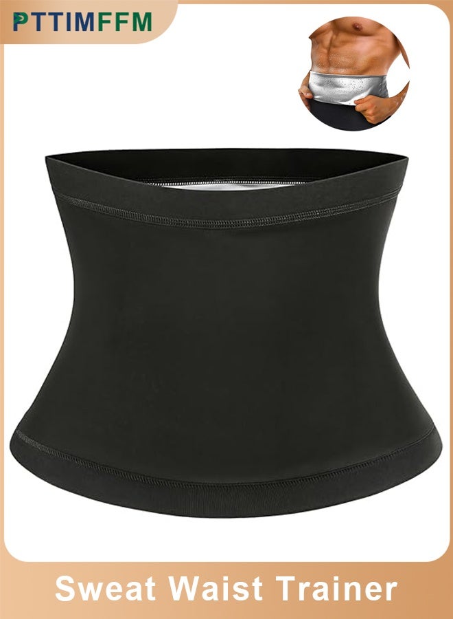 PTTIMFFM Neoprene-Free Thermo Waist Trimmer Belt for Men & Women, Sweat-Boosting Sauna Trainer for Belly Fat Burn, Back Support & Slimming (Waist 81–97 cm, Hips 99–114 cm) - Image 1