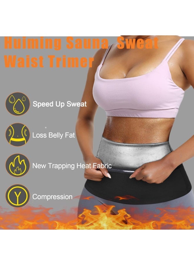 PTTIMFFM Neoprene-Free Thermo Waist Trimmer Belt for Men & Women, Sweat-Boosting Sauna Trainer for Belly Fat Burn, Back Support & Slimming (Waist 81–97 cm, Hips 99–114 cm) - Image 4