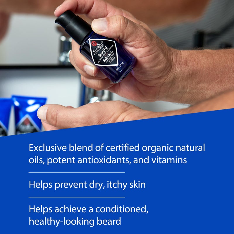 Jack Black Beard Oil for Men - Mens Beard Oil, Leave In Beard Conditioner for Men, Beard Softener for Men, Mens Beard Care Products, Mustache Oil, Mens Gifts, Beard Gifts for Men - Image 5