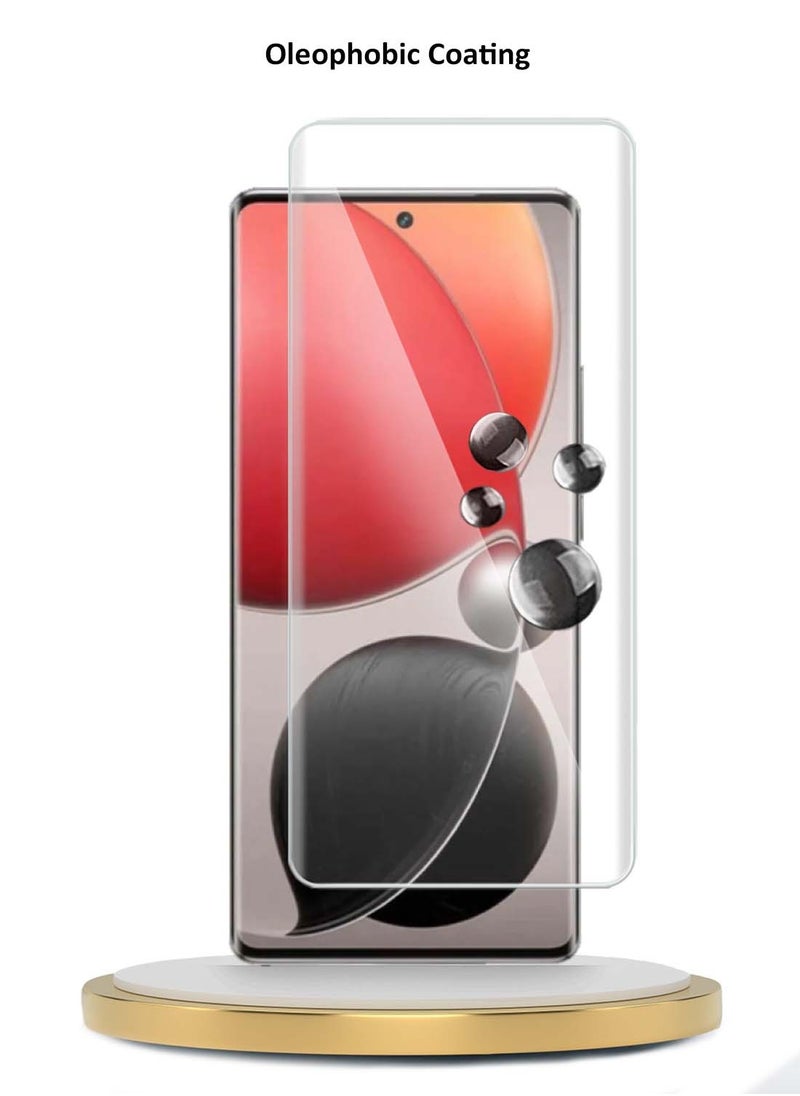 Wtech itel S25 Ultra 4G 2024 Premium Curved Edges UV Full Glue Full Cover Tempered Glass Screen Protector (MSGUCN) - Clear  - Image 5