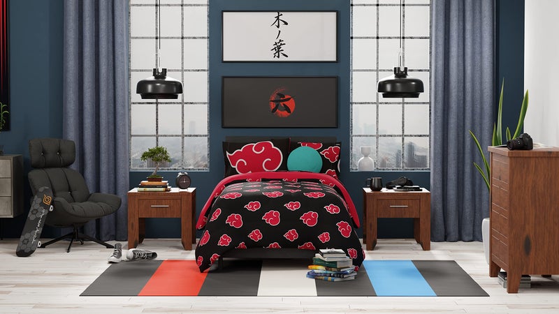 Franco Naruto Akatsuki Anime Bedding Super Soft Microfiber Queen Sheet Set  (Official Licensed Naruto Product) - Image 5