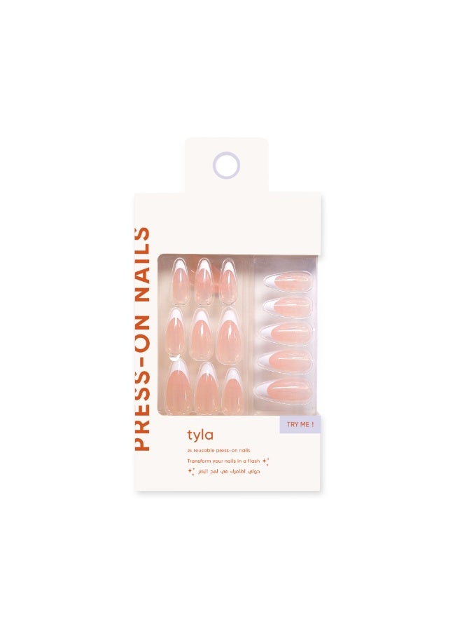 tyla Press On Nails Almond Neon # 06 - Image 1